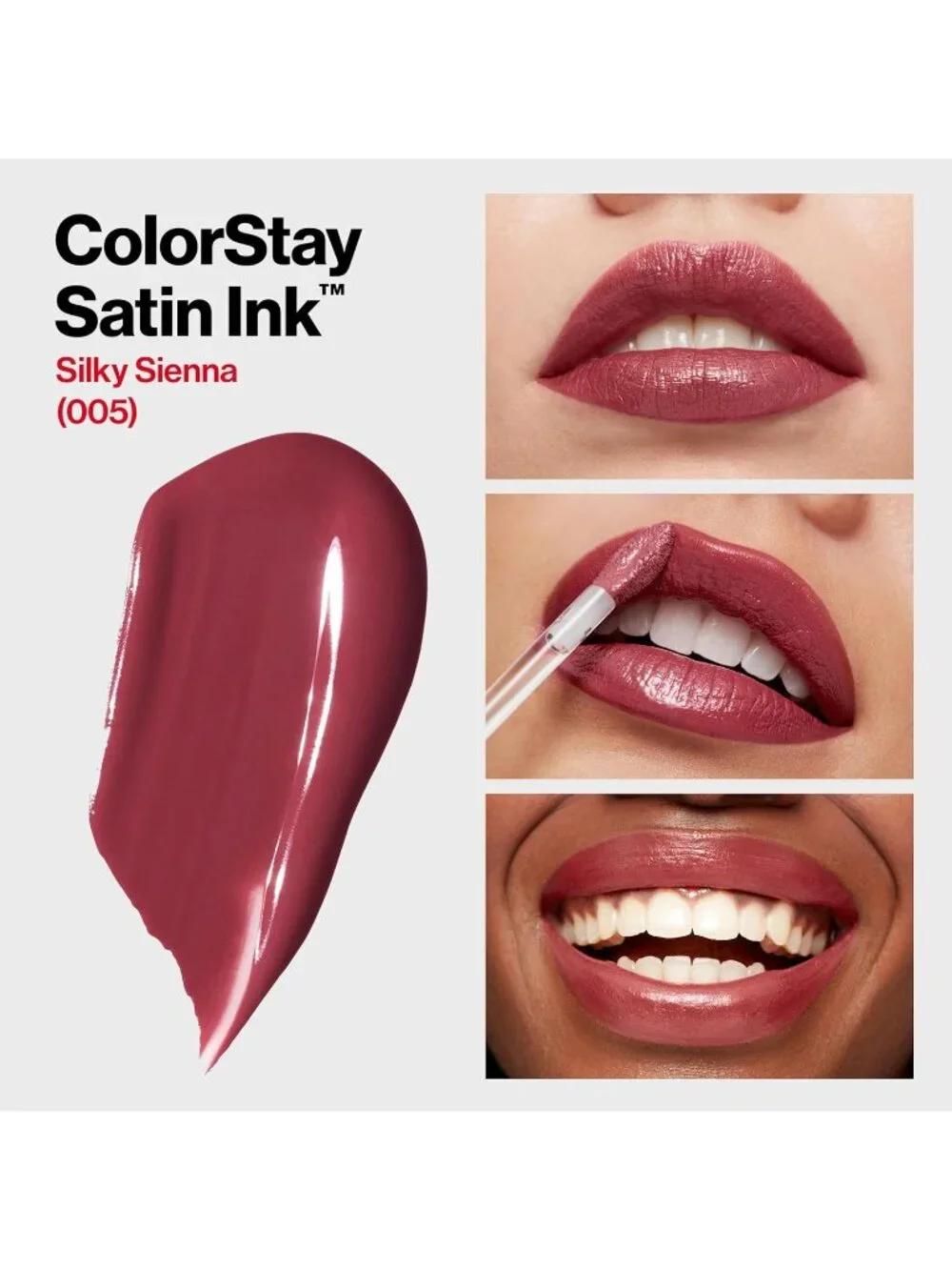 Revlon 005 Silky Sienna ColorStay Satin Ink Longwear Hydrating Liquid Lipstick